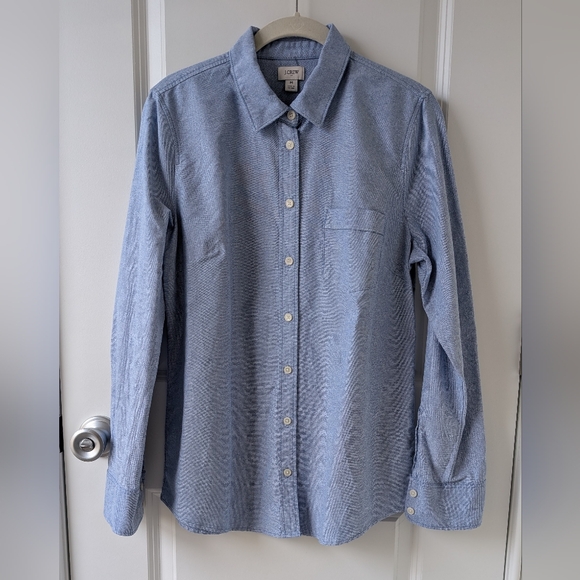 J. Crew Factory Light Blue Casual Button Down Shirt - Picture 1 of 9